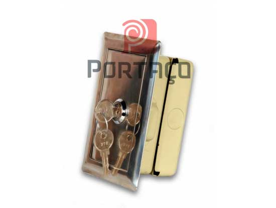 Caixa de inox para botoeira